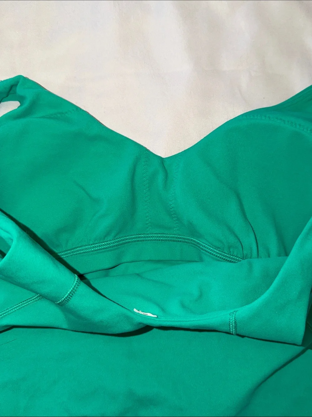 lululemon athletica Teal V-Neck Crop Tank Top